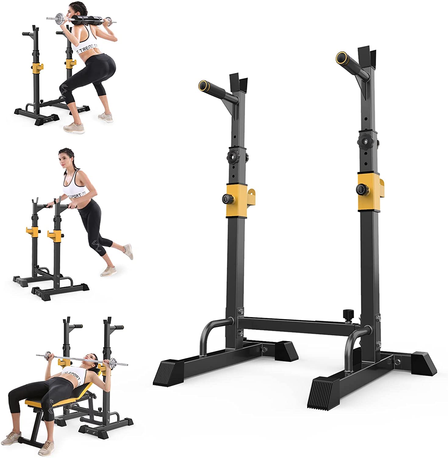 Dip Station Squat Rack Adjustable - Treat and Train supply